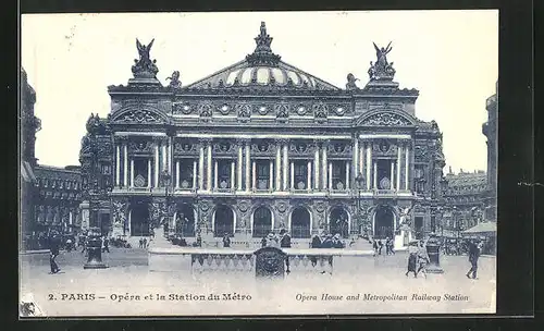 AK Paris, Opéra Garnier et la Station du Mètro