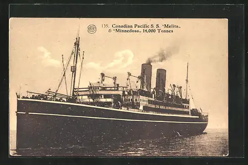 AK Passagierschiff S.S. Melita & Minnedosa