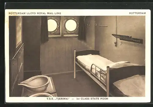 AK Passagierschiff T.S.S. Tjerimai - 1st Class state Room