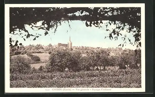 AK Chèroy, Vue gènèrale - Paysage d`Automne