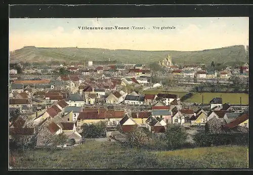 AK Villeneuve-sur-Yonne, Vue gènèrale