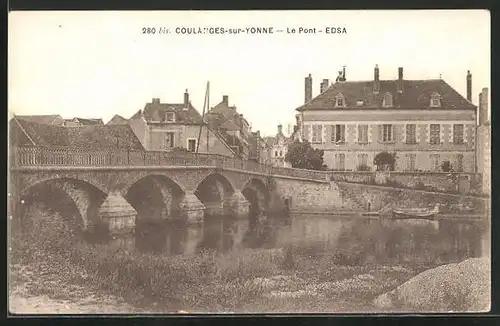 AK Coulanges-sur-Yonne, Le Pont