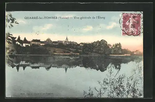 AK Quarrè-les-Tombes, Vue gènèrale de l`Ètang