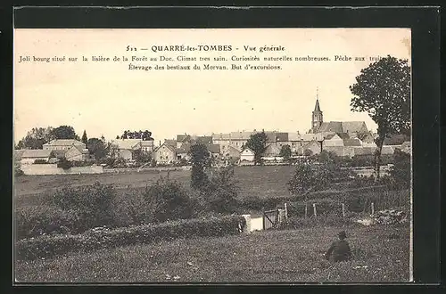 AK Quarrè-les-Tombes, Vue gènèrale