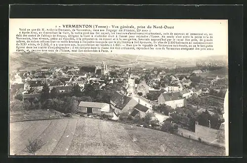 AK Vermenton, Vue gènèrale, prise du Nord-Ouest