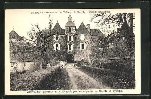AK Treigny, Le Chateau de Ratilly - Facade principale