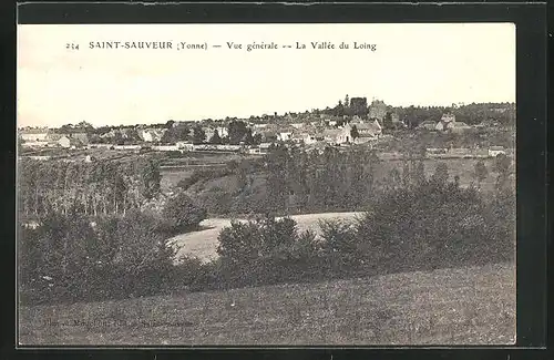 AK Saint-Sauveur, Vue gènèrale - La Vallèe du Loing