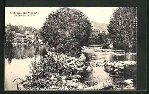 AK Saint-Père-sous-Vèzelay, Un Coin de la Cure