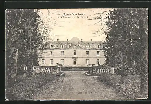 AK Saint-Valèrien, Chateau, vu de devant