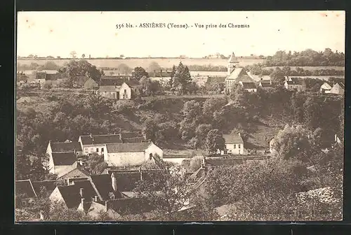 AK Asnières, Vue prise des Chaumes