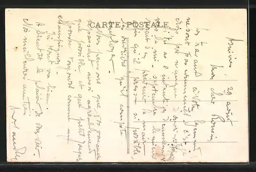 AK Asnières, Vue prise des Chaumes