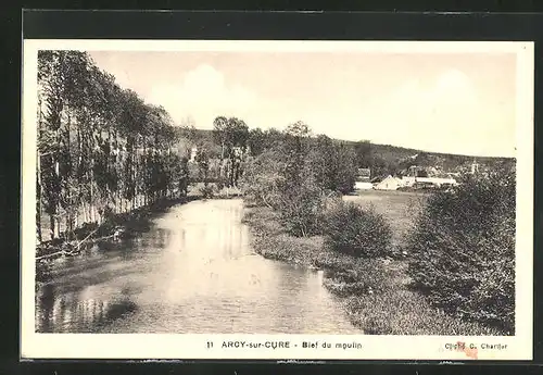 AK Arcy-sur-Cure, Bief du moulin