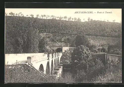 AK Arcy-sur-Cure, Ponts et Tunnels