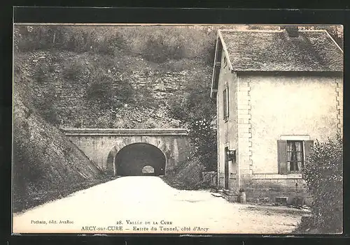 AK Arcy-sur-Cure, Entrèe du Tunnel, cotè d`Arcy