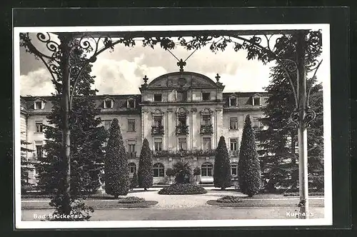 AK Brückenau, Kurhaus mit Garten