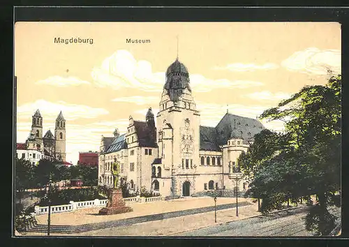 AK Magdeburg, Blick zum Museum