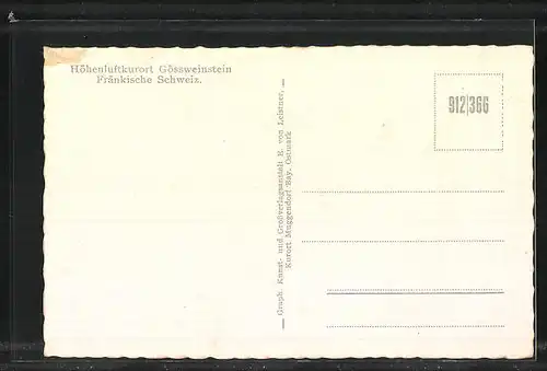 AK Gössweinstein / Fränk. Schweiz, Gesamtansicht