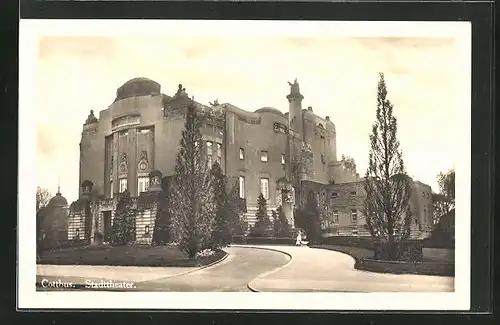 AK Cottbus, Blick zum Stadttheater