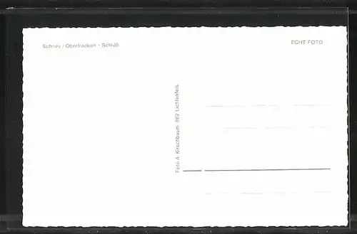AK Schney / Oberfranken, am Schloss