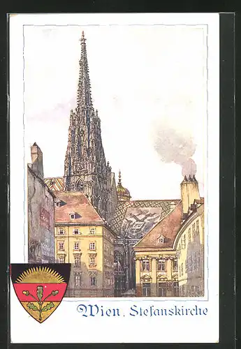 AK Deutscher Schulverein Nr. 210: Wien, Stefanskirche