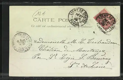 AK Ligny-le-Chatel, le lavoir public