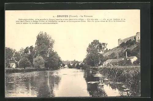 AK Druyes-les-Belles-Fontaines, le Ruisseau
