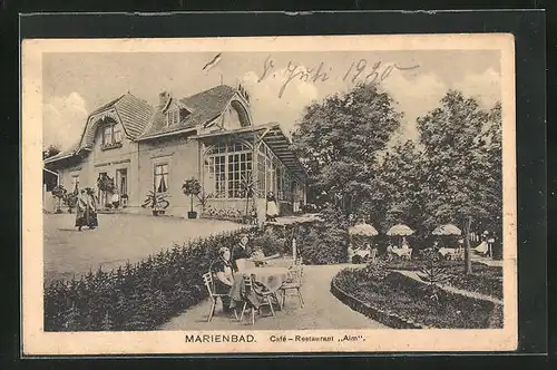 AK Marienbad, Café-Restaurant Alm