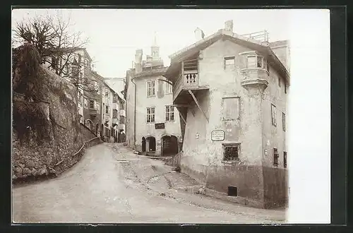 AK Pfaffenbühel in Hall, Blick in eine Strasse