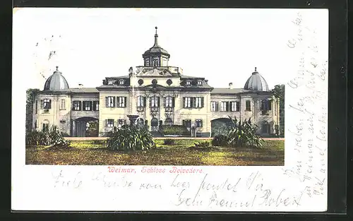 AK Weimar, Schloss Belvedere
