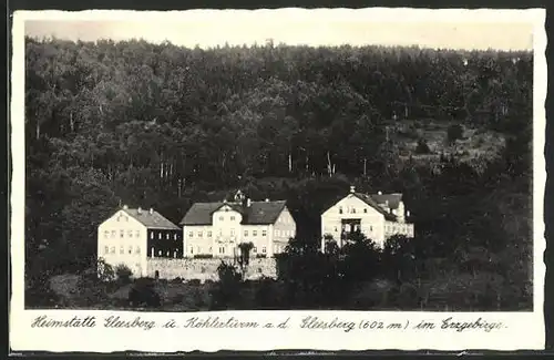 AK Schneeberg, Heimstätte Gleesberg und Köhlerturm auf dem Gleesberg