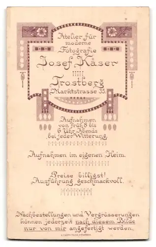 Fotografie Josef Käser, Trostberg, Marktstrasse 35, Portrait junge Dame im Kleid mit Hut