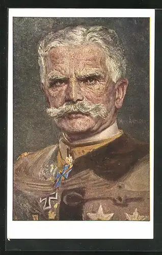 Künstler-AK Heerführer General von Mackensen