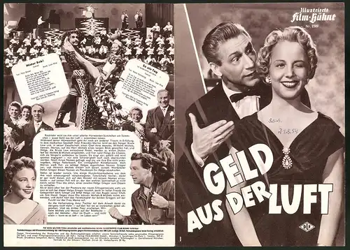 Filmprogramm IFB Nr. 2389, Geld aus der Luft, Josef Meinrad, Lonny Kellner, Regie: Geza von Cziffra