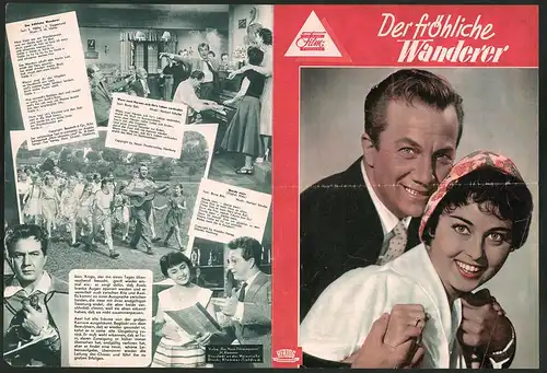 Filmprogramm DNF, Der fröhliche Wanderer, Rudolf Schock, Waltraut Haas, Regie: Hans Quest