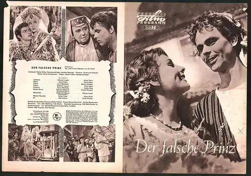 Filmprogramm PFP Nr. 26 /58, Der falsche Prinz, Eduard Cupak, Karel Fiala, Regie: Vaclav Krska