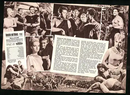 Filmprogramm IFB Nr. 6180, Romulus und Remus, Steve Reeves, Virna Lisi, Regie: Sergio Corbucci