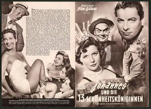 Filmprogramm IFB Nr. 1215, Johannes und die 13 Schönheitsköniginnen, Sonja Ziemann, Rudolf Prack, Regie: Alfred Stöger