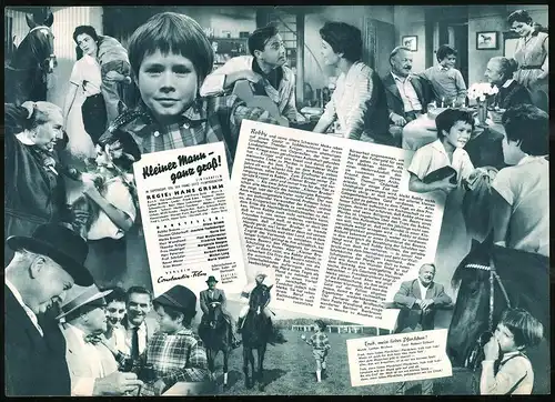 Filmprogramm IFB Nr. 3640, Kleiner Mann - ganz gross, Oliver Grimm, Joachim Fuchsberger, Regie: Hans Grimm