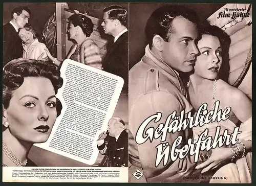 Filmprogramm IFB Nr. 2334, Gefährliche Überfahrt, Jeanne Crain, Michael Rennie, Regie: Joseph M. Newman
