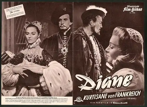 Filmprogramm IFB Nr. 3466, Diane - Kurtisane von Frankreich, Lana Turner, Pedro Armendariz, Regie: David Miller