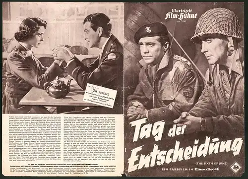 Filmprogramm IFB Nr. 3336, Tag der Entscheidung, Robert Taylor, Richard Todd, Regie: Henry Koster