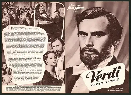 Filmprogramm IFB Nr. 2631, Verdi - Ein Leben in Melodien, Pierre Cressoy, Anna Maria Ferrero, Regie: Raffaello Matarazzo