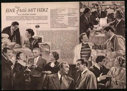 Filmprogramm IFB Nr. 1096, Eine Frau mit Herz, Olga Tschechowa, Gustav Knuth, Regie: Rudolf Jugert