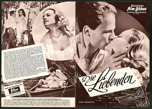 Filmprogramm IFB Nr. 4717, Die Liebenden, Jeanne Moreau, Alain Cuny, Regie: Louis Malle
