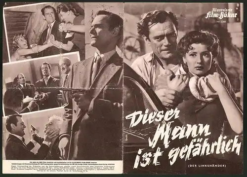 Filmprogramm IFB Nr. 2266, Dieser Mann ist gefährlich, Eddi Constantine, Gregoire Aslan, Regie: Jean Sacha