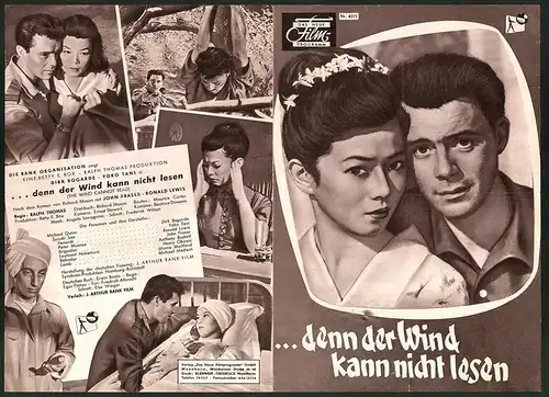 Filmprogramm DNF Nr. 4315, ...denn der Wind kann nicht lesen, Dirk Bogarde, Yoko Tani, Regie: Ralph Thomas