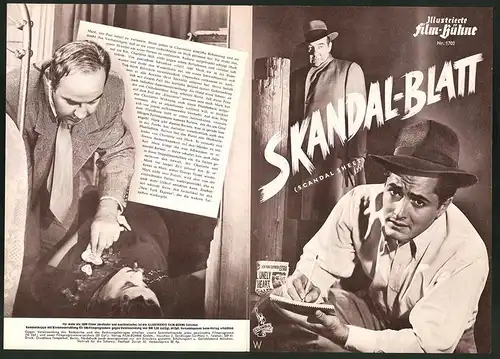 Filmprogramm IFB Nr. 1702, Skandal-Blatt, Broderick Crawford, John Derek, Regie: Phil Karlson