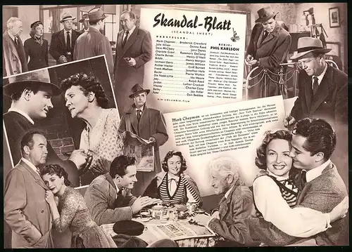 Filmprogramm IFB Nr. 1702, Skandal-Blatt, Broderick Crawford, John Derek, Regie: Phil Karlson