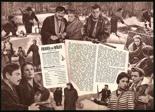 Filmprogramm IFB Nr. 3716, Frauen und Wölfe, Silvana Mangano, Yves Montand, Regie: Giuseppe de Santis