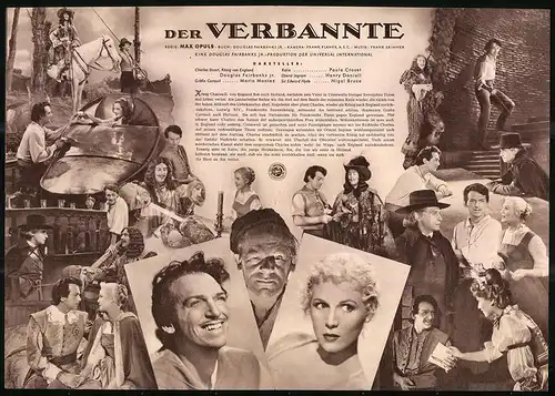 Filmprogramm IFB Nr. 1308, Der Verbrannte, Douglas Fairbanks jr., Maria Montez, Regie: Max Opuls